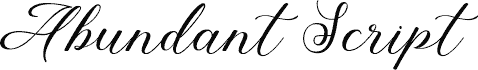 Abundant Script DEMO Regular