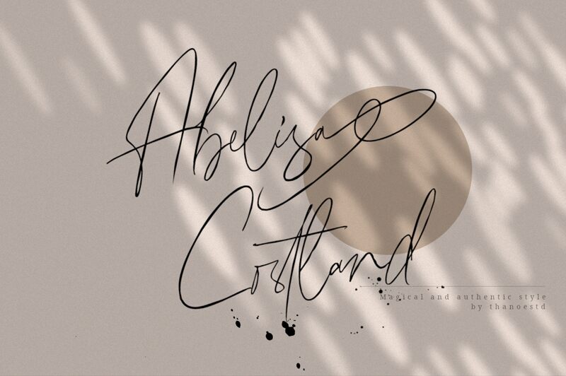 AbelisaCostland Czcionka