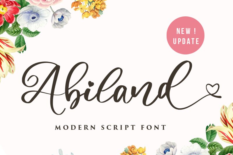 Abiland Schriftart