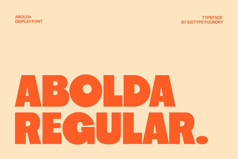 Abolda-Demo Regular — Prezentace písma