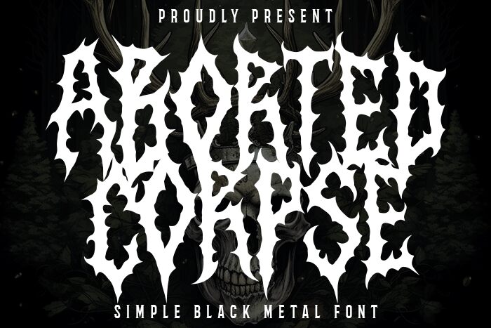 Aborted Corpse Schriftart