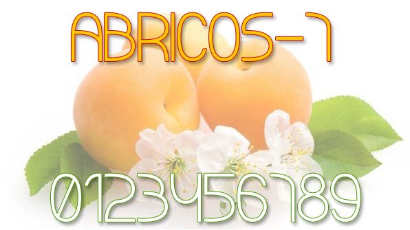 ABRICOS 7 Czcionka