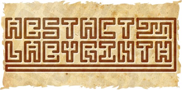 Abstract Labyrinth Schriftart