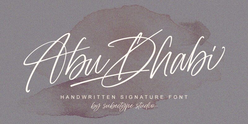 Abu Dhabi Schriftart