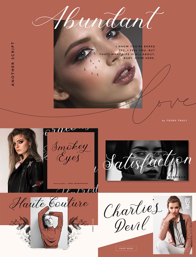 Abundant Script Schriftart