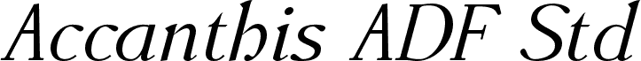 AccanthisADFStd-Italic