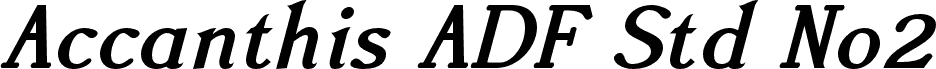 AccanthisADFStdNo2-BoldItalic