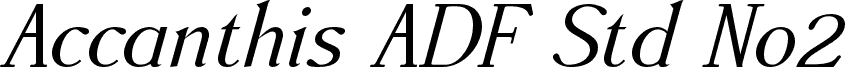 AccanthisADFStdNo2-Italic