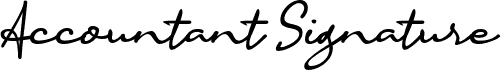 Accountant Signature