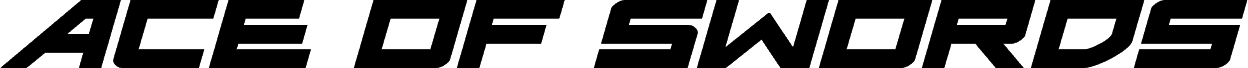 Ace of Swords Expanded Italic