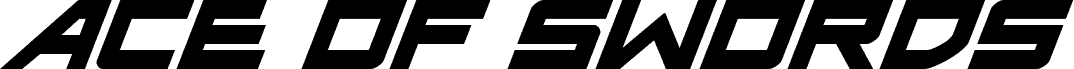 Ace of Swords Super-Italic