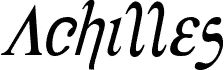 Achilles Condensed Italic