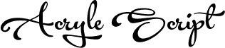 Acryle Script Personal Use
