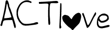 Preview of the ACTlove font