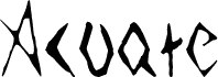 Preview of the Acuate font