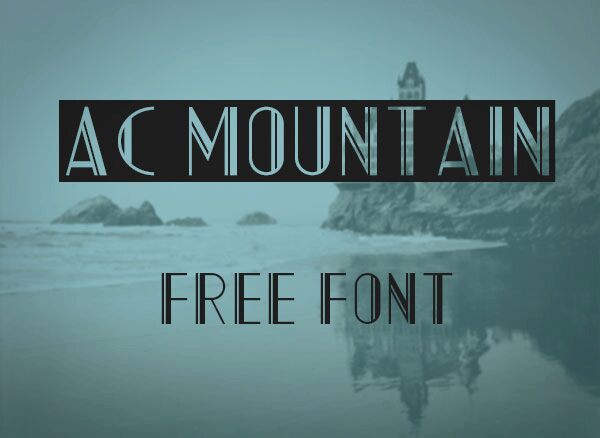AC Mountain Schriftart