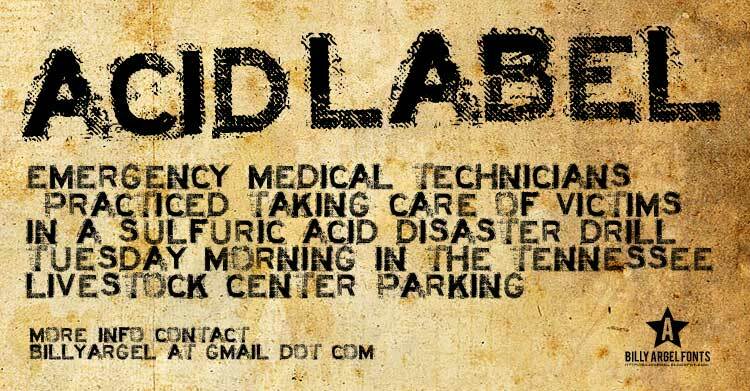 ACID LABEL___ Шрифт