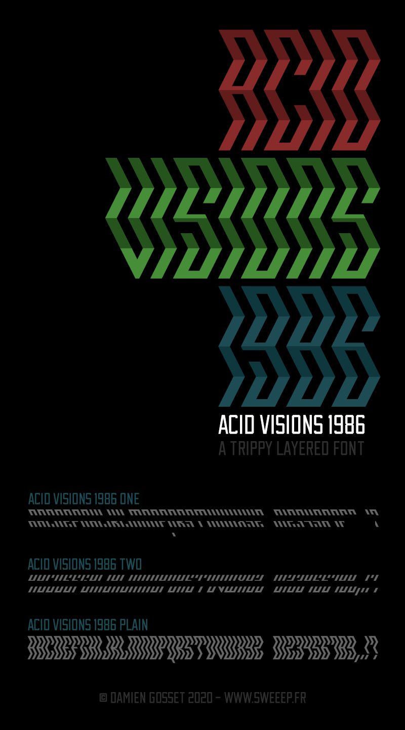 Acid Visions 1986 Schriftart