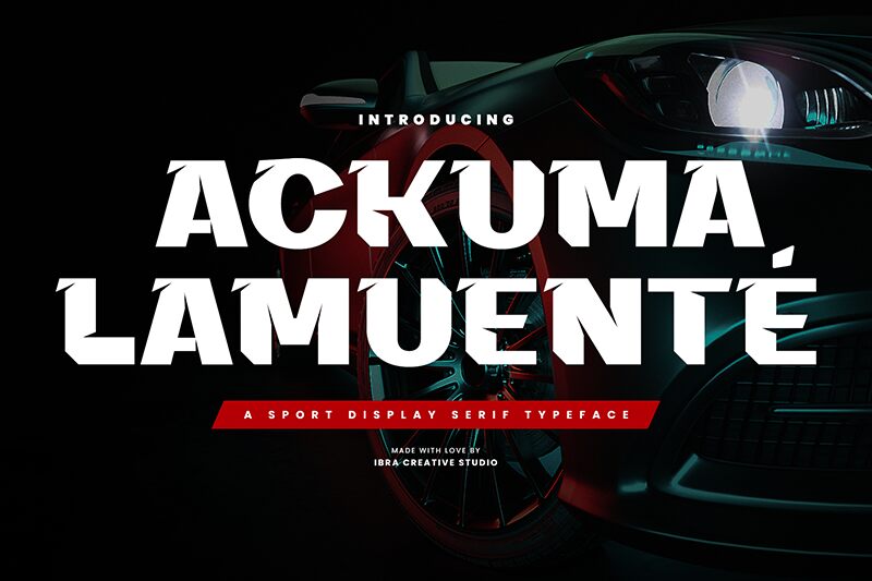 Ackuma lamuente Personal Use Czcionka