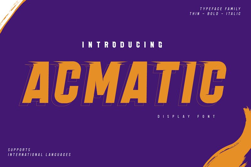 Acmatic Schriftart