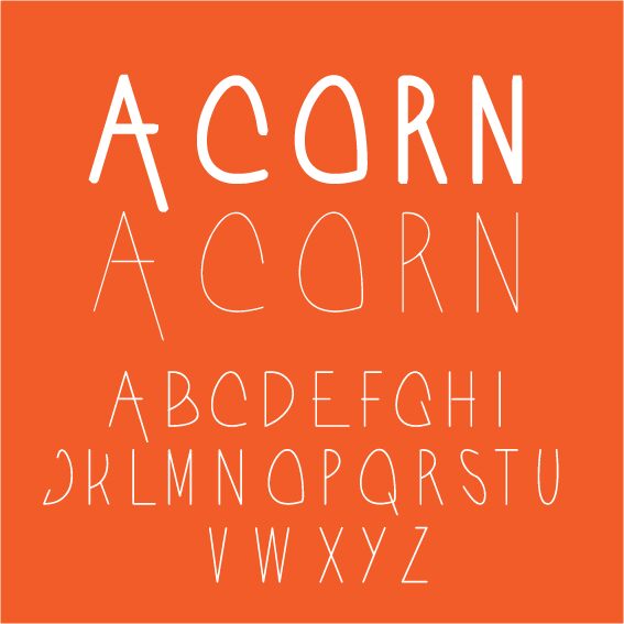 Acorn Carattere
