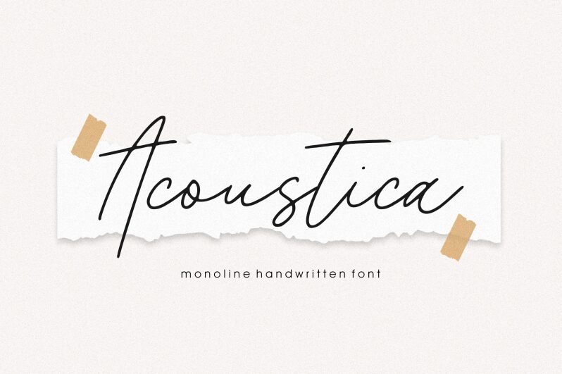 Acoustica الخط 