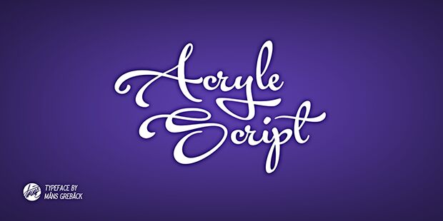 Acryle Script Schriftart