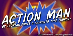 Action Man Schriftart