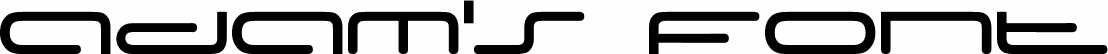Adam's Font