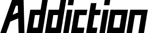Podgląd czcionki Addiction Italic