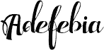 Adefebia Free Font