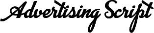 Advertising Script Bold