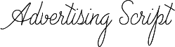 Advertising Script Monoline