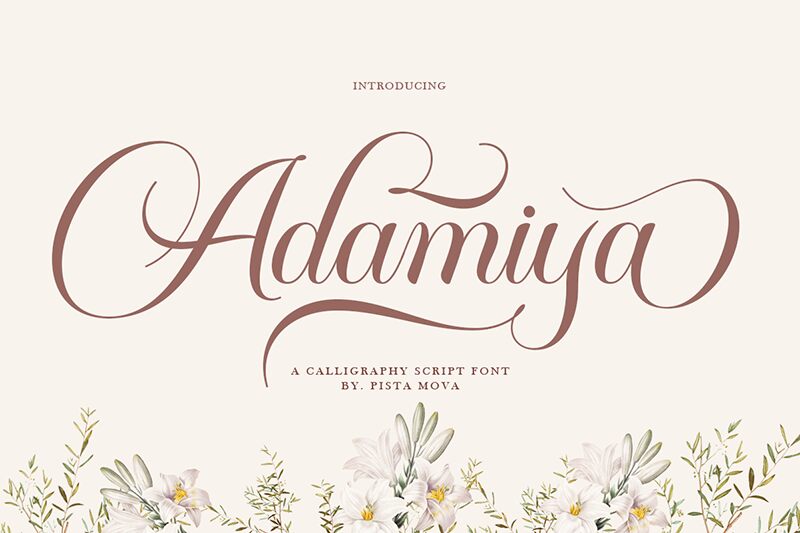 Adamiya Schriftart