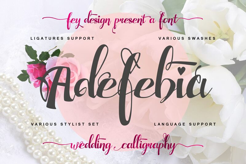 Adefebia Schriftart
