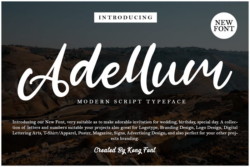 Adellum Schriftart