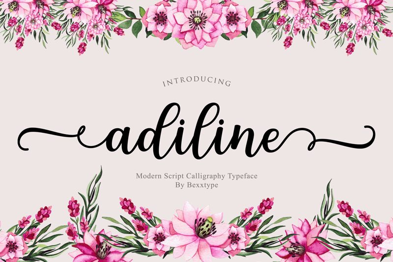 adiline Schriftart