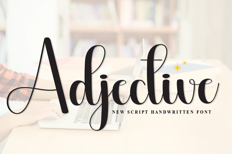 Adjective Czcionka