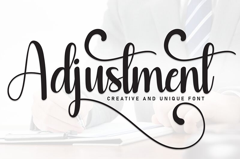Adjustment Schriftart