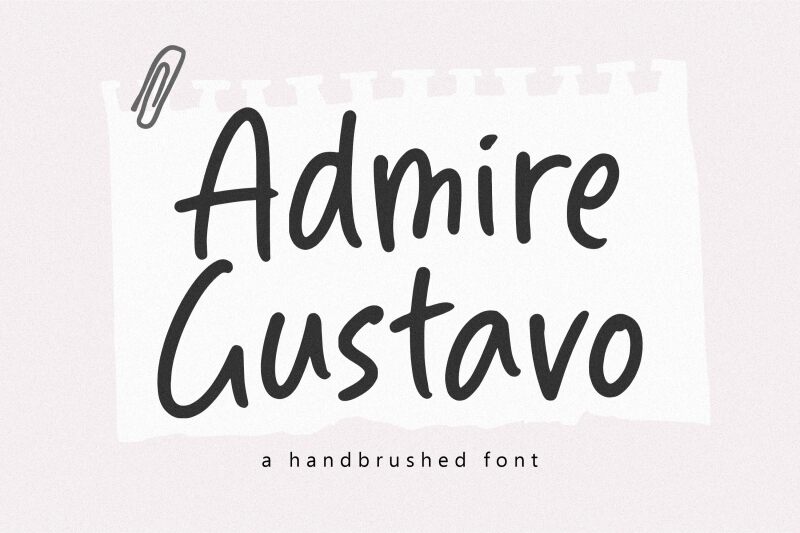 Admire Gustavo Schriftart