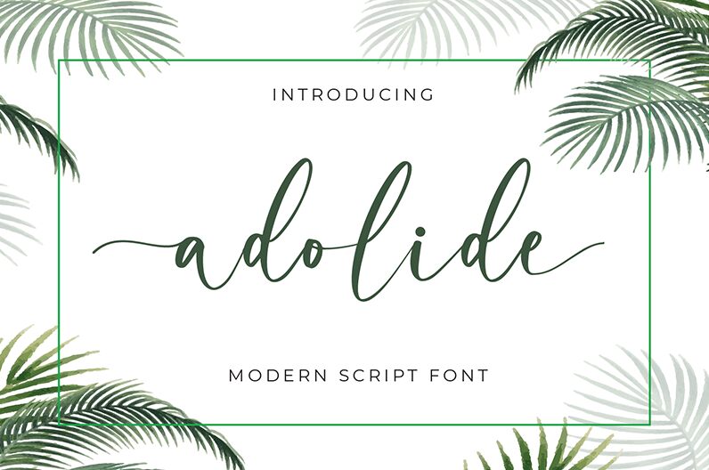 adolide Schriftart