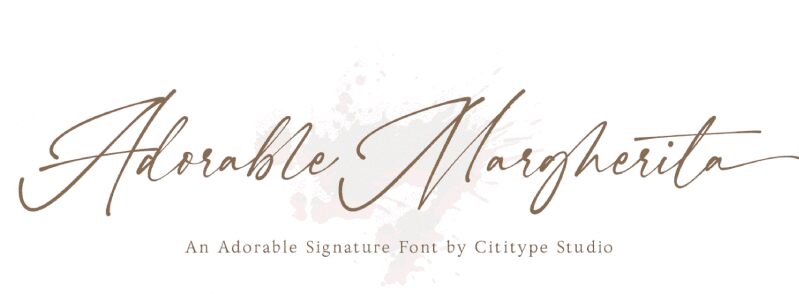 Adorable Margherita Script Schriftart