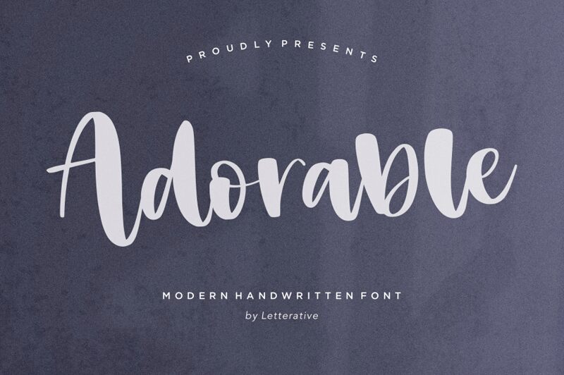 Adorable Schriftart