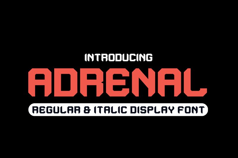 adrenal Schriftart