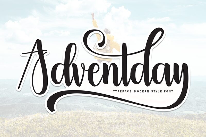 Adventday Schriftart