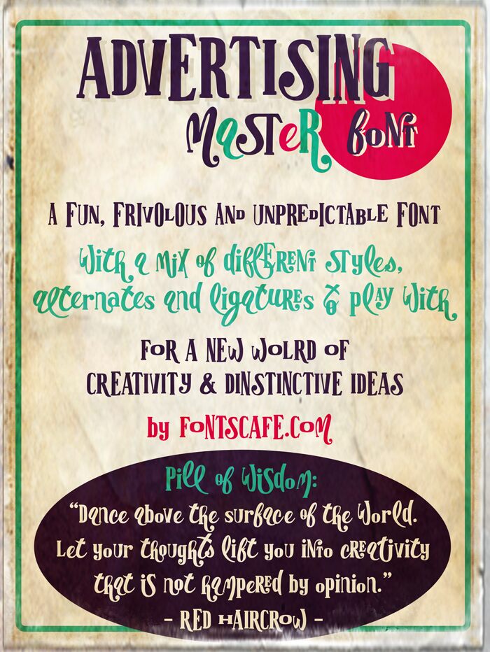 Advertising Master Schriftart