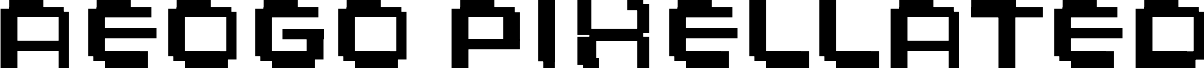 Preview of the Aeogo Pixellated font