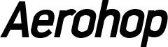 Aerohop-BoldItalic