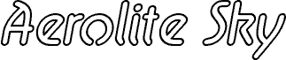 Aerolite Sky Italic