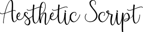 Попередній перегляд шрифту AestheticScript-Regular